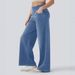 Women's Clothing High Waist Wide Leg Stretch Jeans For Women - Comfortable & Stylish Zip-Up Denim Pants With Flattering Fit_mkmklike.com