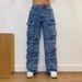 Women's Clothing Fashion Street Style Pocket Diamond Casual Jeans Overalls_mkmklike.com