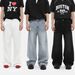 Men's Style Vibe Distressed Loose Fit Wide Legged Denim Pants - Blue/White/Black Grey (S/M/L/XL)_mkmklike.com