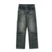 Nordmann Vintage Design Multi-Pocket Jeans For Men, Autumn And Winter Loose Straight Wide-Leg, American Style Trendy Casual_mkmklike.com