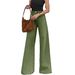 Women's Retro Stretch Wide Leg Jeans mid Waist Loose Fit Floor-Length Drapey Y2K Style European American Fashion_mkmklike.com