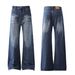 Men's Clothing Men's Clothing 2025 New High Street American Flared Jeans Men And Women Retro Washed Loose Wide Leg Trousers_mkmklike.com