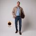Men's Fleece-Lined High Waist Jeans - Relaxed Straight Leg Winter Trousers With Comfort Stretch_mkmklike.com