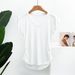 Chicco Modal V-Neck Short Sleeve T-Shirt For Women Summer Casual Sports Solid Color Loose Slimming Thin Base Shirt Top_mkmklike.com