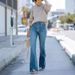 ELLE European And American Cross-Border Trade Fashion Retro Simple Slim Fit Stretch Denim Women's Pants_mkmklike.com