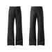 American-style High Street Men's Jeans, Autumn Trendy Patchwork Micro-flared Work Pants, Vintage Versatile Solid Color_mkmklike.com