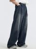 K Jeans Straight Leg Loose Wide Leg Pants Men's Retro High Street Jeans Pants_mkmklike.com