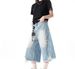 American Retro High Street Breathable Washed Ripped Denim Shorts Men's And Women's Summer Trendy Brand Casual Loose Seven-point Pants_mkmklike.com