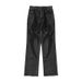 Unisex Retro Patchwork Embroidered Distressed Jeans - Relaxed Straight Fit, Raw Hem Detailing (Blue Wash & Black)_mkmklike.com
