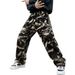 Men's Cross Border Exclusive Jeans Loose Straight Leg Camouflage Cargo Trousers American High Street Style Bestseller for Men_mkmklike.com