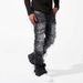 Men's Clothing New Men's Denim Straight Pants Fashion Ins Popular Stretch Patch Denim Straight Pants_mkmklike.com