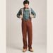 Pure GDDQSDC Retro CHINO Casual Paris Button Mid-High Waist Straight Heavyweight American Style Cargo Pants For Men_mkmklike.com
