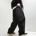 Men's Washed Distressed Denim Jeans Loose Fit Retro Pleated Straight Leg Pants Japanese Style Basic Versatile Spring Style_mkmklike.com