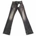 Vintage Distressed Black & Gray Flared Jeans For Men – Retro Washed Denim With Textured Finish (S-3XL, Standard Fit, Machine Washable)_mkmklike.com