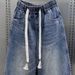 Men's Retro Wide-Leg Denim Pants – 90s Vintage Washed Straight Cut Jeans With Utility Pockets (Blue, M-Xxxl)_mkmklike.com