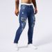 Men's Distressed Skinny Stretch Jeans High Quality TM223 Skinny Jeans_mkmklike.com