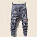 New Summer Mens Stretch Skinny Jeans Luxury Brand Blue Denim Pants High Quality Male Street Fashion Slim Fit Ripped Black Jeans Hip Hop_mkmklike.com