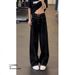 Cleanfit Black Scimitar Flared Jeans Men's Spring Autumn Vib American Slim Straight Casual Long Pants_mkmklike.com