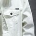 Spring And Autumn White Men's Top Casual Couple Jacket Workwear Denim Japanese Style Trendy Brand_mkmklike.com