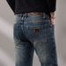 Guangzhou Xintang Jeans Men's Light Luxury Korean Version Thick Elastic Slim Fit Washed Blue Old Buddha Original Label_mkmklike.com