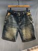 Men's Clothing Blue Summer New Men's Denim Shorts Casual Trendy Brand Shorts Loose Straight Pants Men's Outer Wear_mkmklike.com