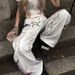 Subculture Punk Pants Women's Y2k Wear Design Sense American Street Multi-pocket Dirty Dye Tooling Jeans_mkmklike.com
