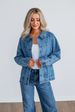 Women's Denim Jacket – 2025 Fall Trend Single-Breasted Oversized Casual Coat (Cotton Blend, Blue, S-XL)_mkmklike.com