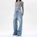 Unisex Vintage Washed Wide-Leg Jeans – 90s Retro Straight Denim Pants With Distressed Details_mkmklike.com