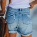 Women's Clothing Ripped Straight Pants Women's Denim Shorts Women Spot_mkmklike.com