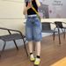 High Waisted Cropped Jeans Women's plus Size Stylish Design Loose Fit Slimming Straight Leg Wide Leg mid Length New Summer 2026 Style_mkmklike.com