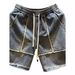 Men's Clothing Men's Summer Thin Denim Shorts Style Loose Straight Leg Cargo With Retro Patchwork Large Pockets Five Point Pants_mkmklike.com