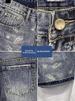 Men's Korean Style Summer Thin Denim Shorts Trendy Stretchy Loose Straight Leg Three Quarter Length_mkmklike.com