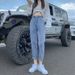 High-Waisted Adjustable Skinny Jeans For Women Trendy Korean Style Straight Leg Crop Pants Carrot Harem Pants For Summer_mkmklike.com