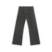 EF JEANS | 2025 Spring New Korean Version Slim-fit Slightly Pulled Solid-color Trousers Black And Gray Washed Jeans For Men And Women_mkmklike.com