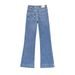 Women's Clothing High-Waisted Straight Leg Jeans Women's Style Summer Patch Pockets For Formal & Casual For Women_mkmklike.com