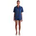 Women's Clothing Summer New Washed Retro Solid Color Short Sleeved Shirt Shorts Denim Suit Women_mkmklike.com