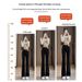 2025 Spring/Summer New Black Flared Pants For Women, Popular High-Waisted Slimming Autumn Petite Micro-Flare Jeans_mkmklike.com