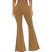 K Women's Fashion High-waisted Versatile Stretch Denim Bell-bottom Pants_mkmklike.com