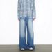 Classic Vintage Washed Relaxed Straight Fit Jeans for Men Loose Wide Leg Denim Pants with Distressed Details_mkmklike.com