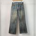 Women's Clothing Heavy Retro Dirty Dyed Distressed Jeans Men's Fashion Straight Slim Trousers_mkmklike.com