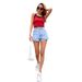 In Stock-30788# Cross-border European And American Foreign Trade Women's Clothing INS High-waisted Slim-fit_mkmklike.com