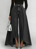 High Waisted Wide Leg Denim Jeans for Women Patchwork Washed Solid Color European And American Style Three Dimensional Pleated Trousers_mkmklike.com