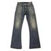 Unisex Straight-Leg Jeans With Textured Washed Rust Finish - Slim Fit Stretch Denim, Low-Rise Zip Fly, S-3XL_mkmklike.com