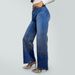 Women's European American Style Starry Rhinestone Denim Jeans Loose Straight Leg Casual Trousers Sparkly Street Style Long Pants_mkmklike.com