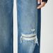 Women's Clothing High End Women's Loose Ripped Jeans Textured Pure Cotton Floor Length Straight Wide Leg Pants For Spring Autumn_mkmklike.com