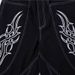2026 Eco-friendly Fabric Niche Black Embroidery Washed Jeans Men's Trendy Brand Loose Street Teenager Straight And Micro-pull Pants_mkmklike.com