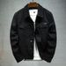 Spring And Autumn White Men's Top Casual Couple Jacket Workwear Denim Japanese Style Trendy Brand_mkmklike.com