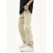 Nordmann European And American Mud Yellow Jeans For Men High Street Trend Hip Hop Retro Straight Slim Casual Pants_mkmklike.com