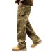 Men's Clothing Camouflage Workwear Jeans For Men Spring And Autumn Trendy Brand American High Street Style Loose Straight Wide Leg Casual Long Pants_mkmklike.com