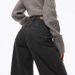 High-Waisted Wide Leg Jeans For Women – Stretch Cotton Denim Pants – Fashion Workwear (Sizes 25-32, Black)_mkmklike.com